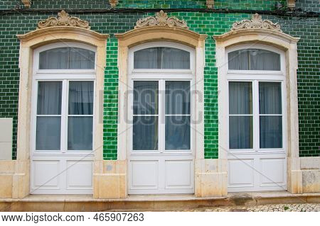Architecture Details Of The Pretty City Of Olhao In The South Of Portugal