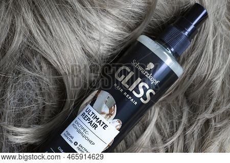 September 24, 2022 Ukraine City Kyiv Hair Spray Gliss From The Company Schwarzkopf