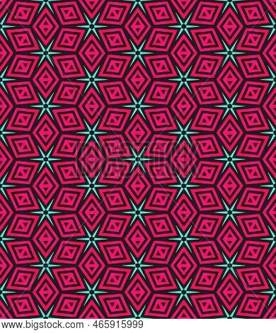 Multi Color Seamless Abstract Pattern. Background And Backdrop. Multi Colored. Colorful Ornamental D