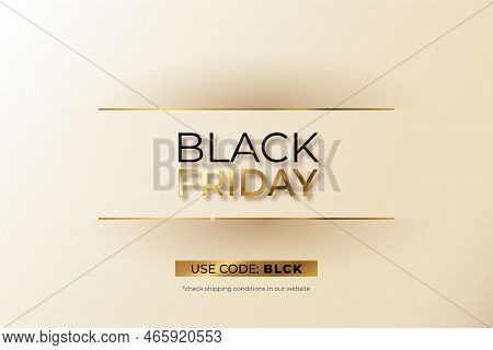 Black Friday Realistic Background Vector Design Illustration