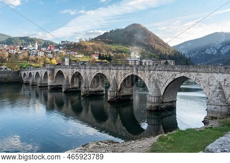 Mehmed Pasa Sokolovic Bridge In Visegrad, Bosnia And Herzegovina