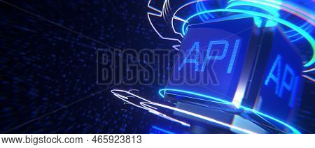 Api - Application Programming Interface. Software Development Tool. Business, Modern Technology, Int