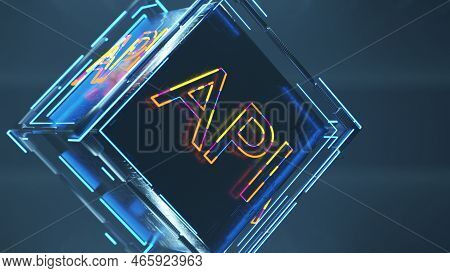 Api - Abstract Teznol Application Programming Interface Software Development Tool. Business, Modern 