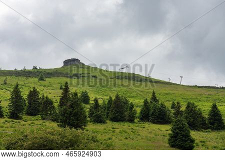 Rocks Petrovy Kameny, Nature Reserve In Jeseniky Mountains, Czech Republic