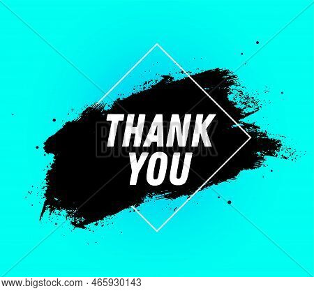 Thank You, Speech Bubble. Banner, Poster, Speech Bubble With Text Thank You. Geometric Style With Me