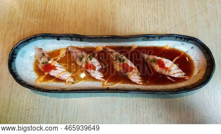 A Menu From Sushi Bar Called \