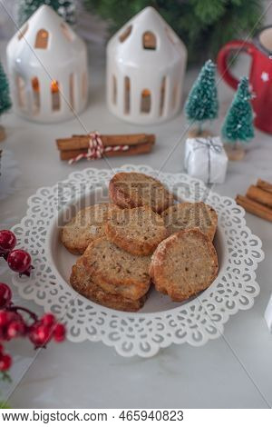 Polvoron - Spanish Almond Christmas Cookies Shortbread