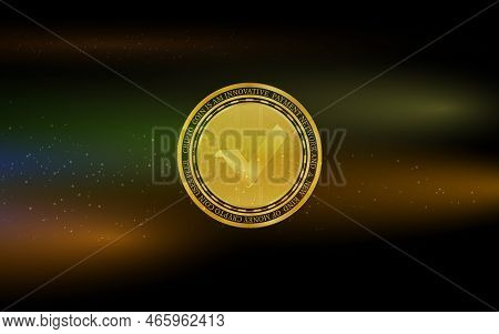 Vertcoin-vtc Virtual Currency Logo. 3d Illustrations. Coin Logo.