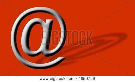 Arobase an Email Symbol illustration
