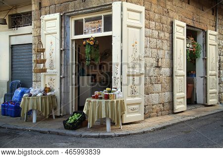 Douma, Lebanon. November 21, 2015: A Traditional Store In The Village Of Douma In Batroun, Lebanon.