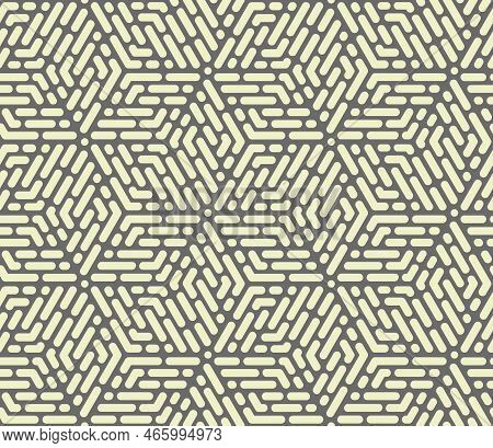 Abstract Geometric Pattern With Stripes, Lines. Seamless Vector Background. Dray Ornament. Simple La