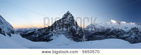Rocky topmøde på Sunrise Panorama, Himalaya, Nepal
