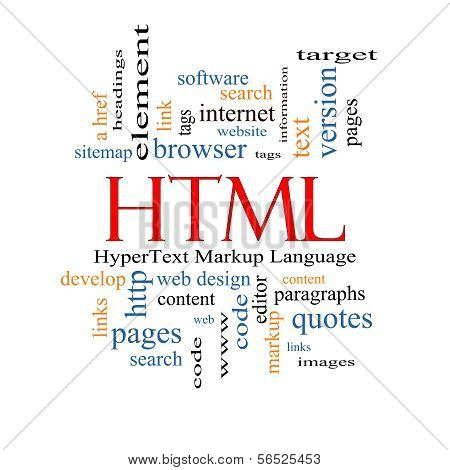 Html Word Cloud Concept