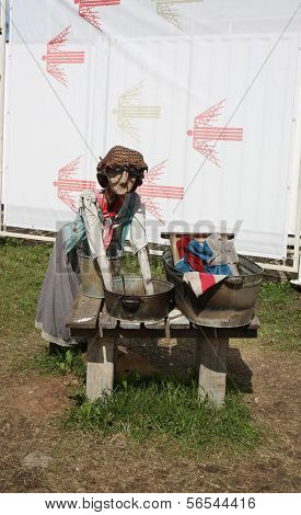 Perm - June 10: Wooden Laundress At Festival White Nights, On June 10, 2012 In Perm, Russia. 30000 T