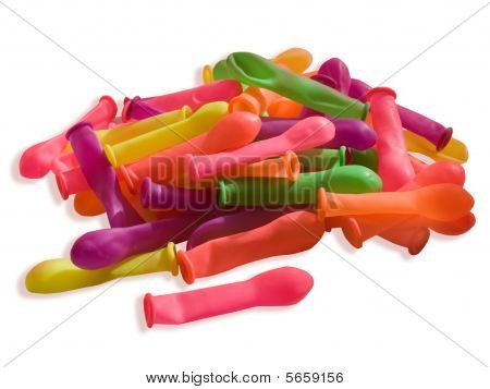 Tas de ballons plates