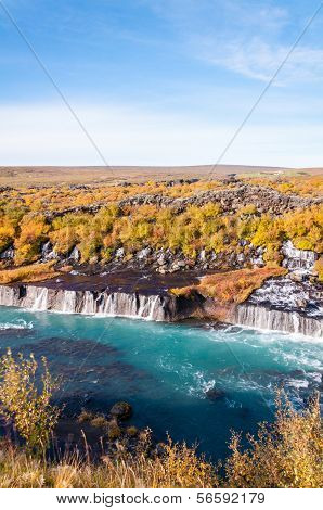 Hraunfossar Waterfall, Iceland
