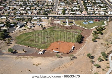 Neighborhood Park With Ball field