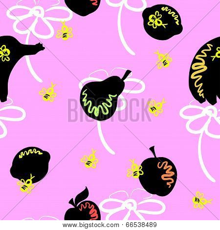 Pink Fruit Pattern