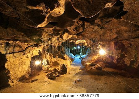  Krychtaleva cave indoor view, Ukraine