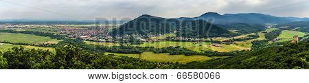 Panoramic View Of Alsace Mountains