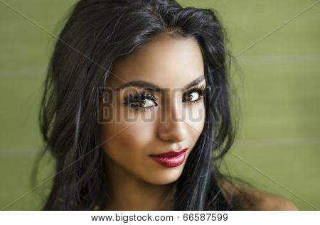 Beautiful exotic young woman