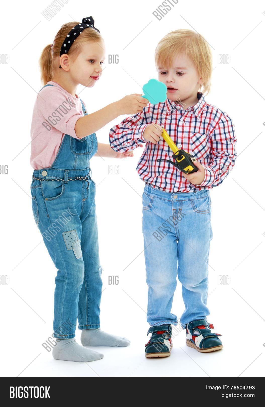 Girl Boy Looking Image & Photo (Free Trial) Bigstock