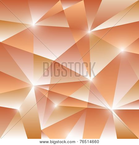 Geometric Pattern With Orange Triangles Background