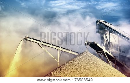 Work site industrial background 