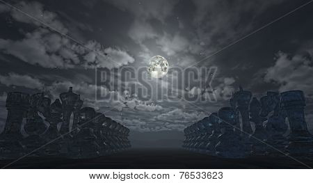 Land Of Chess(3D Rendering)