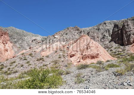 Los Colorados In Purmamarca, Jujuy, Argentina.