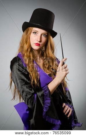 Witch doing her dirty tricks