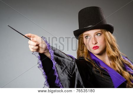 Witch doing her dirty tricks