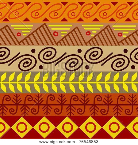 Seamless Vector Tribal Texture