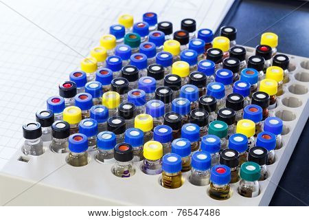 Vials In Rack