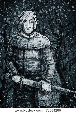 Warrior In The Night Forest