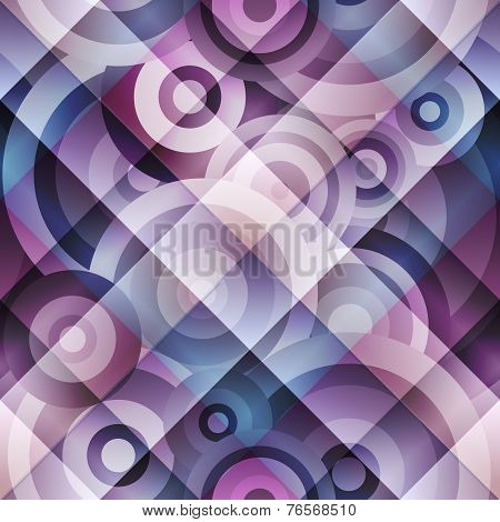 Pink circles gometric pattern