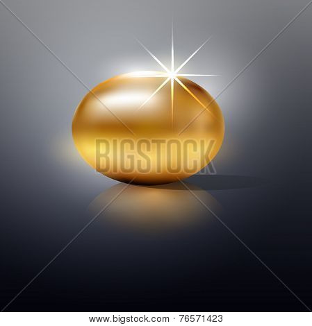 Vector Illustration Golden egg background.