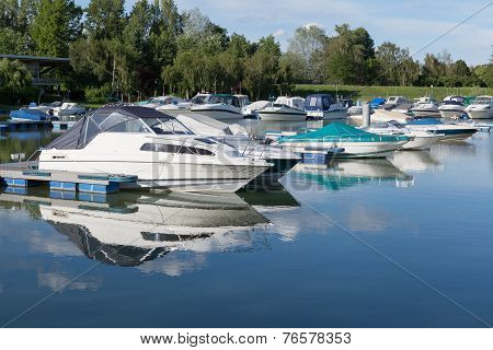 Motor Boats In The Harbor