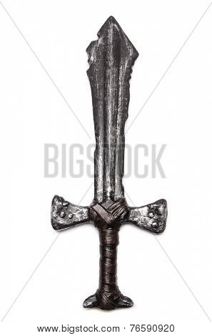 Medieaval swords isolated on the white
