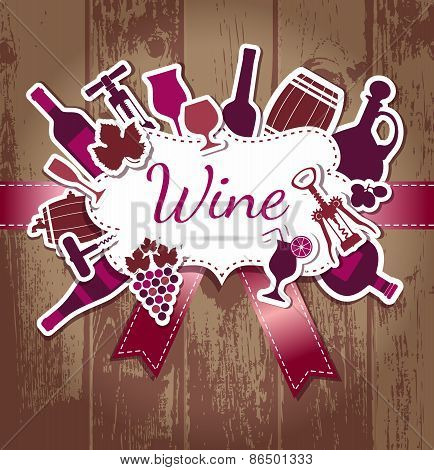 Wine menu card