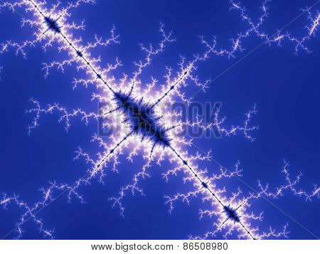 Blue fractal background