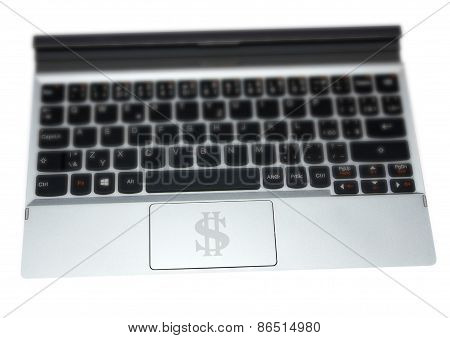 Tablet Keyboard Dollar