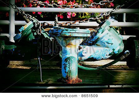 Lomograph gamle rustne Metal rør