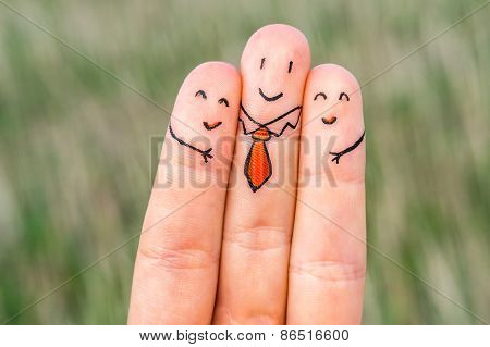 Happy Three Fingers