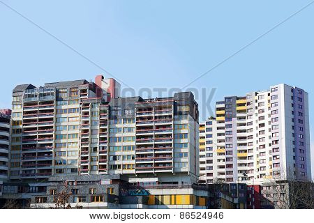 dilapidated housing estate