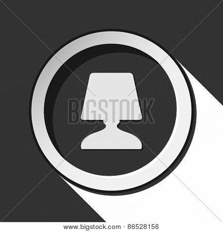 Dark Gray Icon With Bedside Table Lamp
