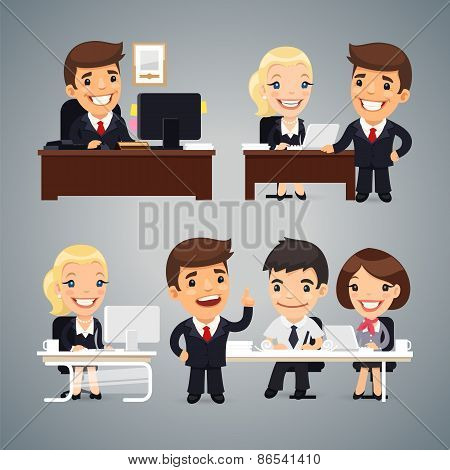 Businessmen at the Table Teamwork