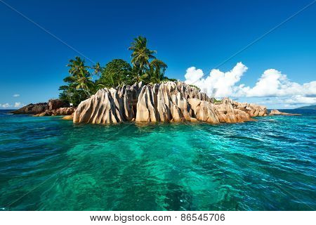 Beautiful St. Pierre Island at Seychelles