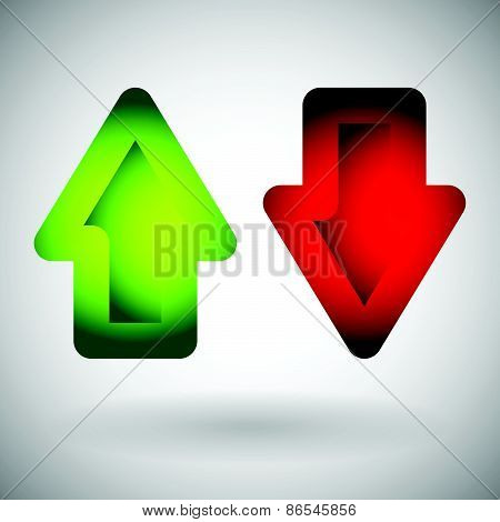 Up - Down Arrow Vector
