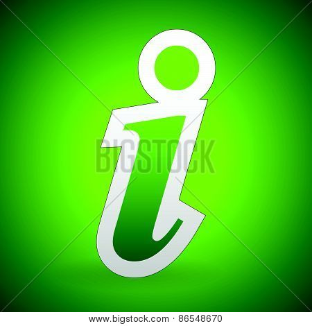 Info, Information Icon Background In Bright Green
